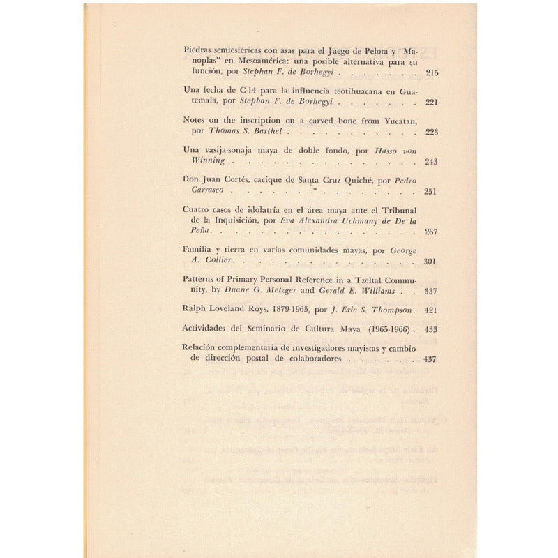 Estudios De Cultura Maya [ # V I] U N A M 1967