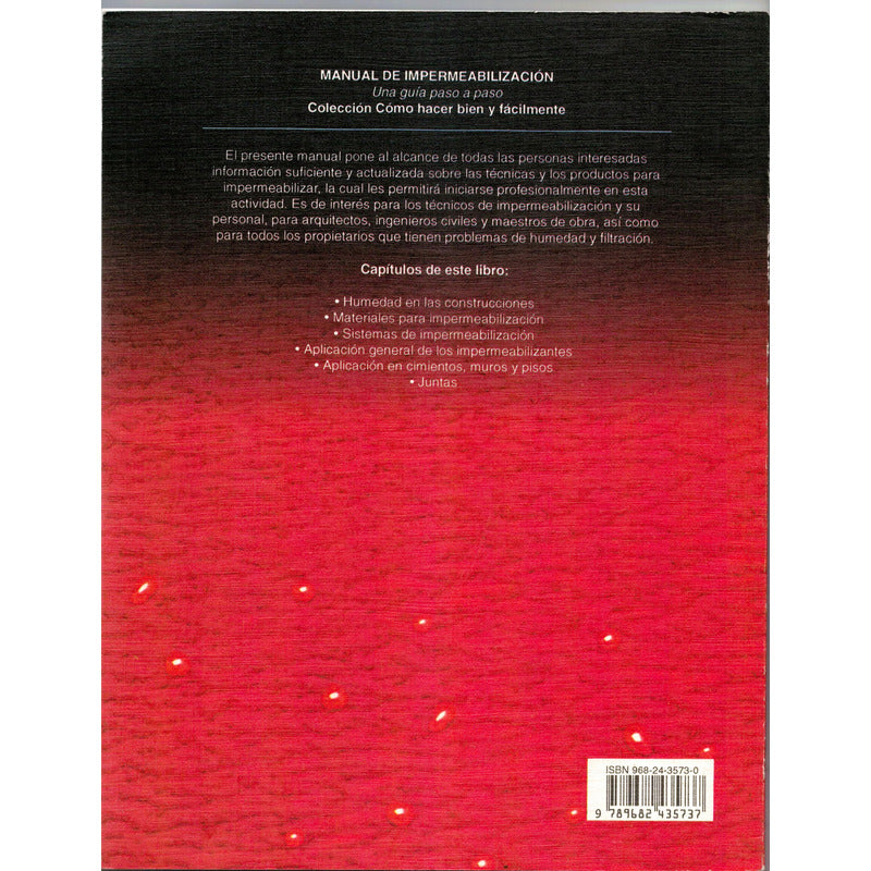 Manual De Impermeabilizacion (guia Paso A Paso) Mexico 1998