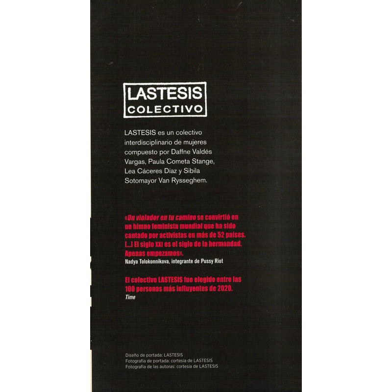 Quemar El Miedo -un Manifiesto-. Lastesis, Mexico 2021