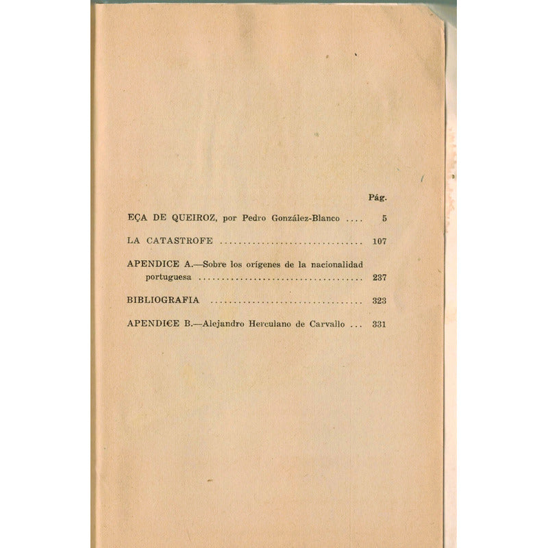 La Catastrofe. J M Eca De Queiroz, Mexico 1940