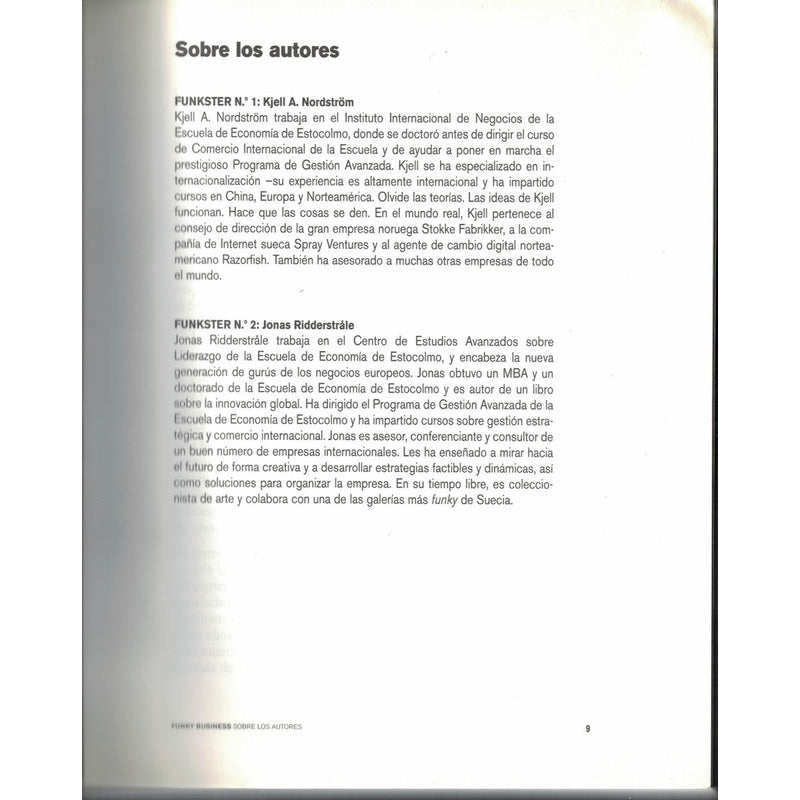 Funky Business. Ridderstrale, Pearson Ed., 2000