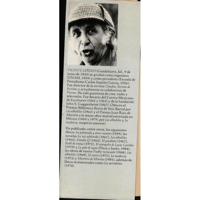 Asesinato. Vicente Leñero, Mexico 1990