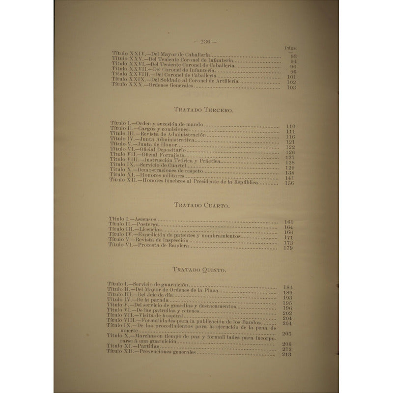 Ordenanza General Ejercito. Sria. Guerra_y Marina Mexico1911