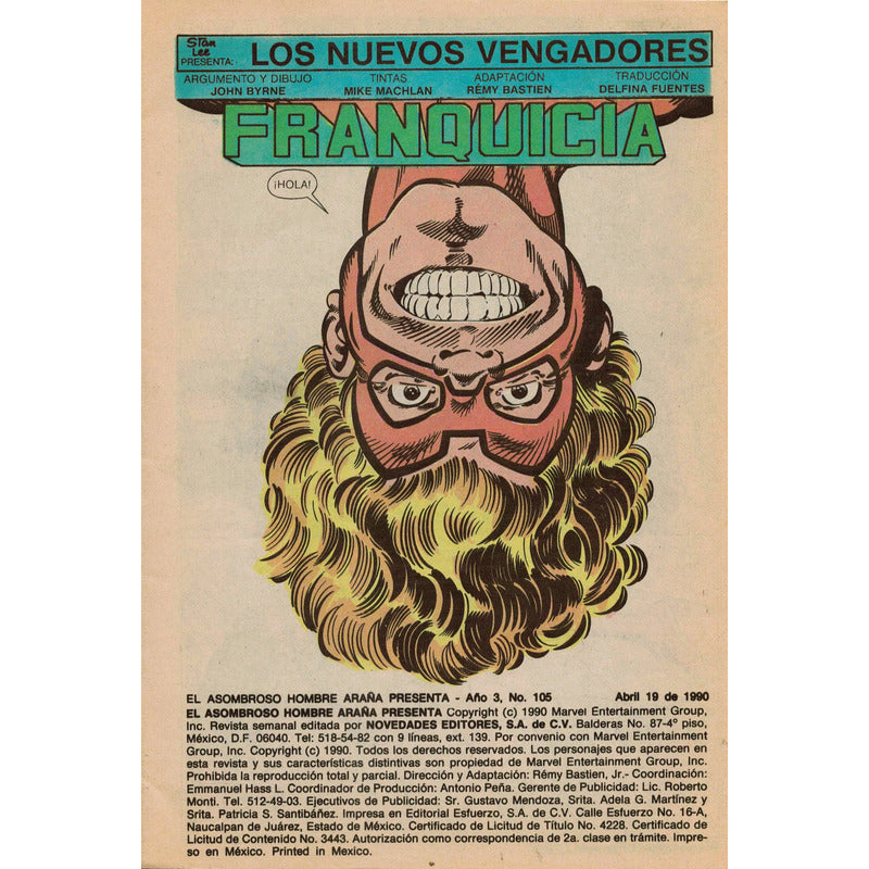 El Asombroso Hombre Araña Los Nov Vengadores # 105 Novedades