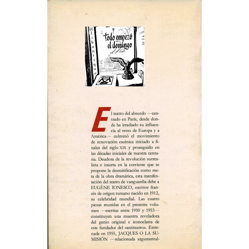 Porvenir Esta En Los Huevos... Eugene Ionesco, España 1985