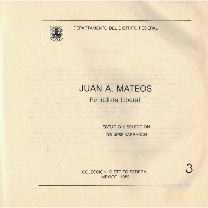 Juan A Mateos [periodista_liberal]. Barragan, Mexico 1983