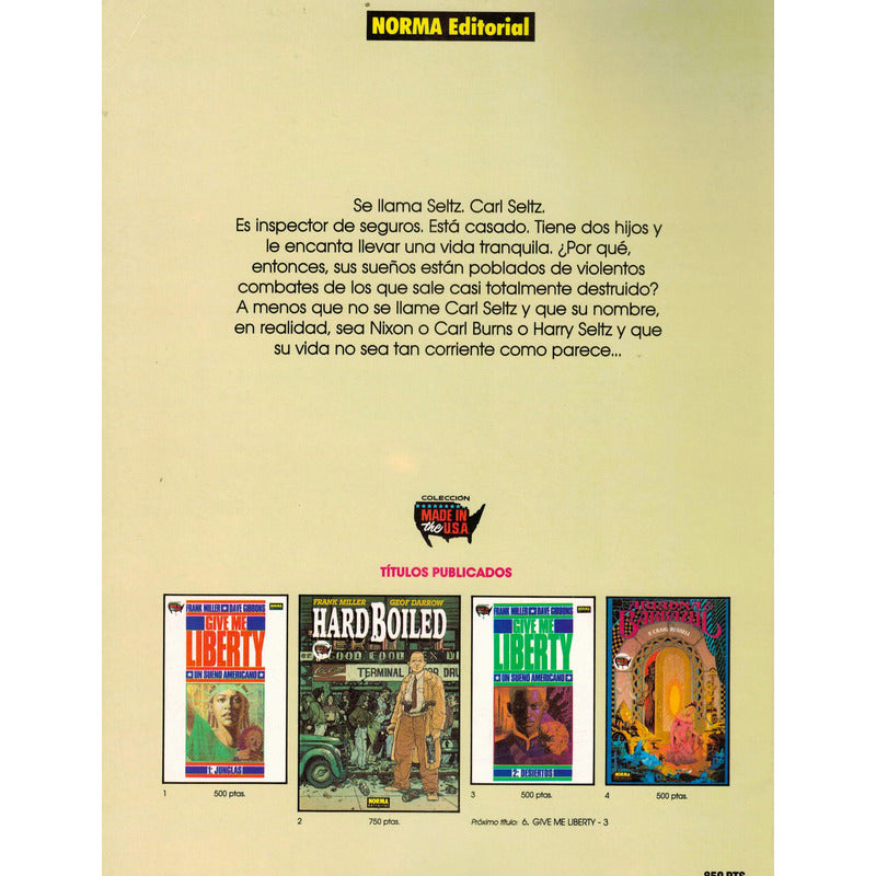 Hard Boiled 1, 2, 3. Frank Miller, Geof Darrow, España 1991