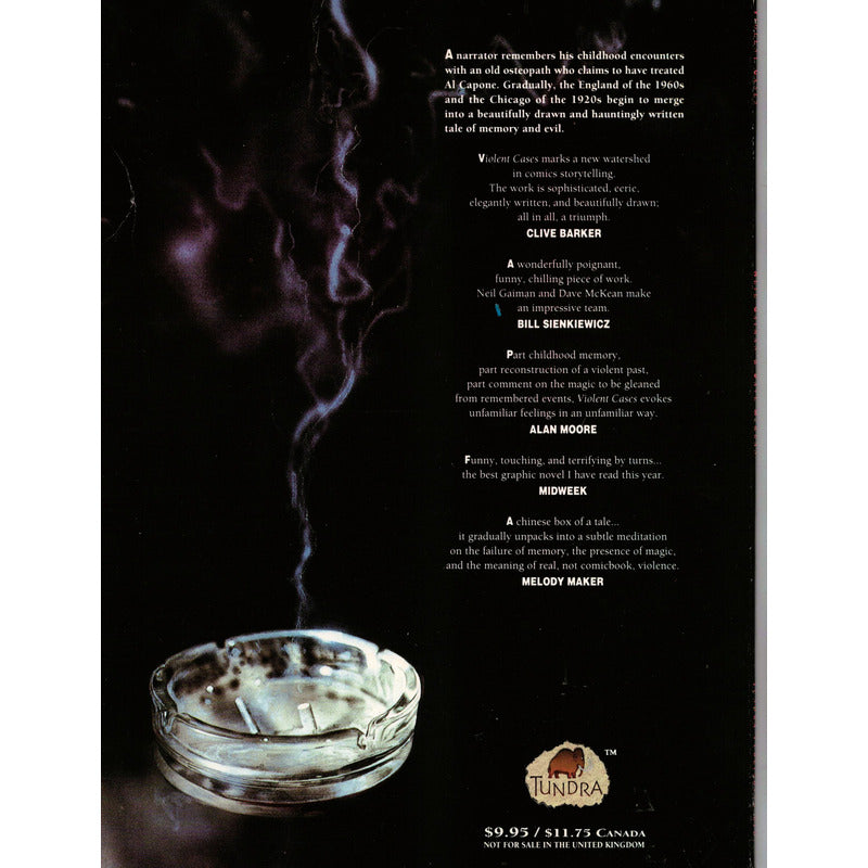 Violent Cases. Neil Gaiman, Dave Mckean, U S 1992