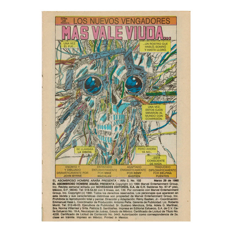El Asombroso Hombre Araña Los Nvo Vengadores # 102 Novedades