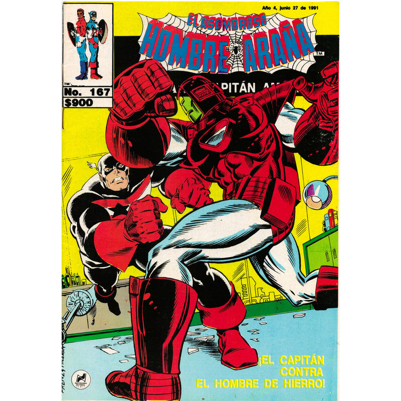 El Asombroso Hombre Araña: Capitan America # 167 Novedades