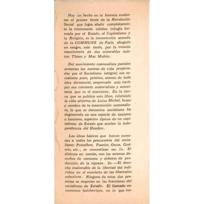 La Virgen Roja. Luisa Michel, Mexico 1954 (comuna Paris)
