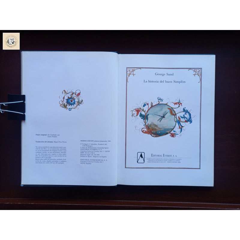 La Historia Del Buen Simplon. George Sand, España 1996 Niños