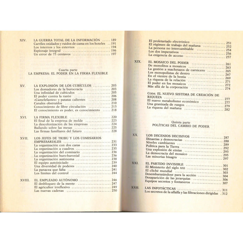 El Cambio Del Poder. Alvin Toffler, España 1990 (1a)