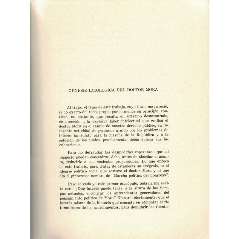 Genesis Ideologica_del Dr. Mora. Ramirez Arriaga, 1963