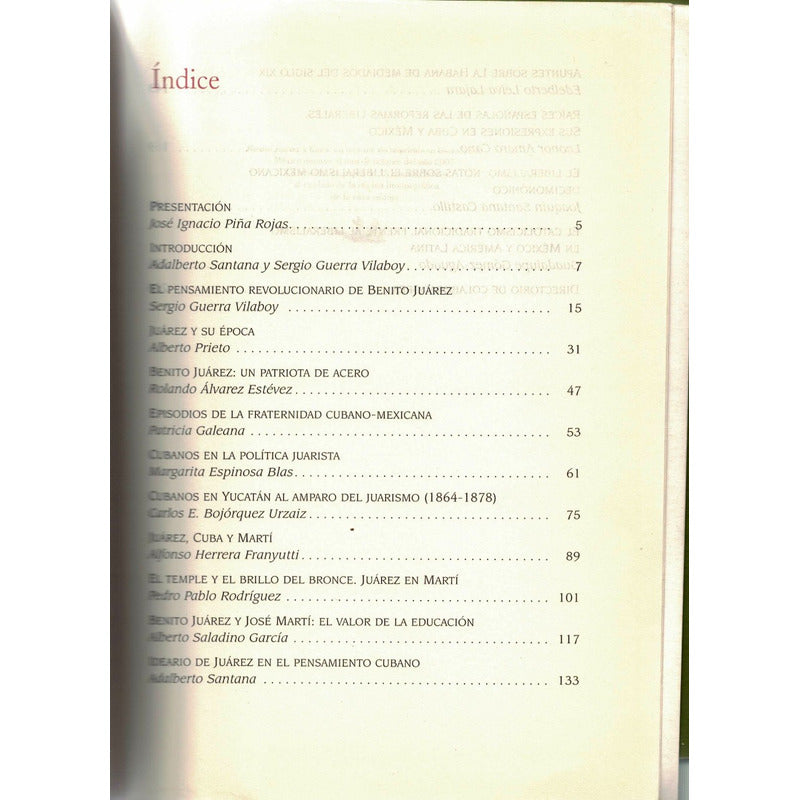 Benito Juarez Y Cuba (fraternidad). Adalberto Santana 2007