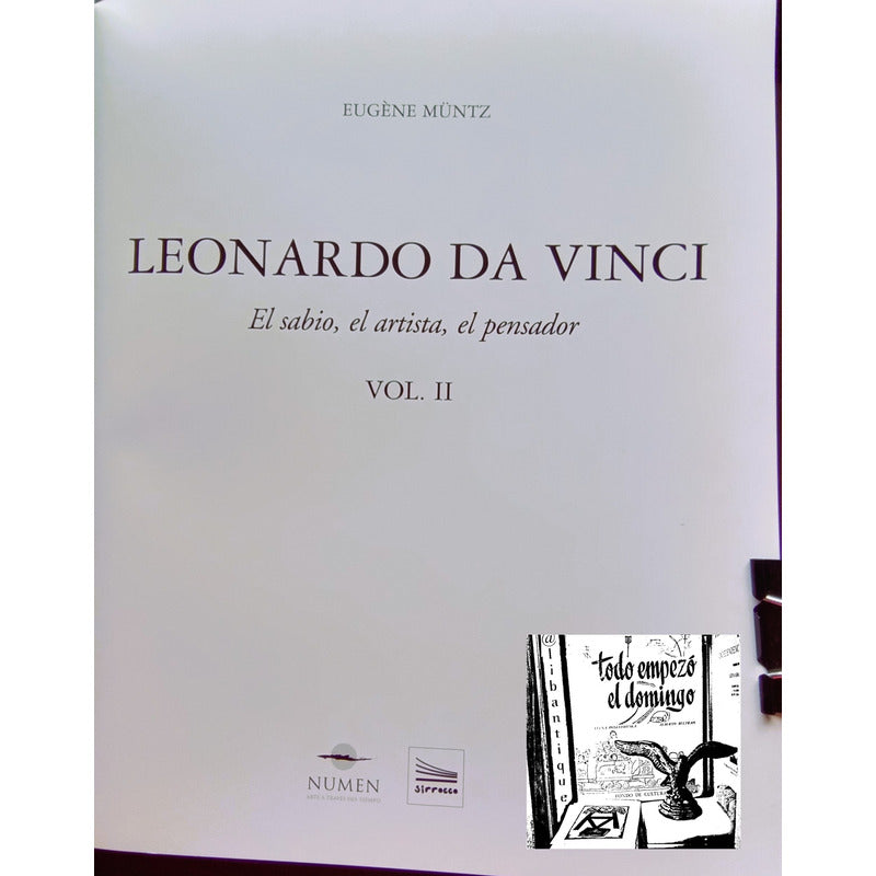 Leonardo Da Vinci  (2 Vol). Eugene Müntz, Edicion De Lujo