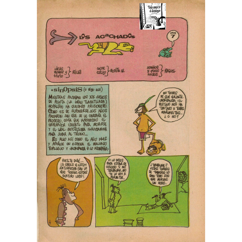 Los Agachados De Rius 7. Mexico 1968 (coleccionismo)