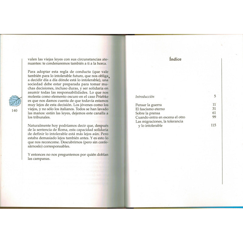 Cinco Escritos Morales. Umberto Eco, España 1998