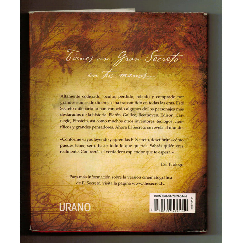 El Secreto. Rhonda Byrne, España 2007 (1a)