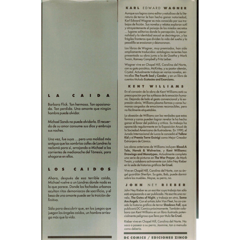 Dime Oscuro. K Edward Wagner. Kent Williams, España 1993