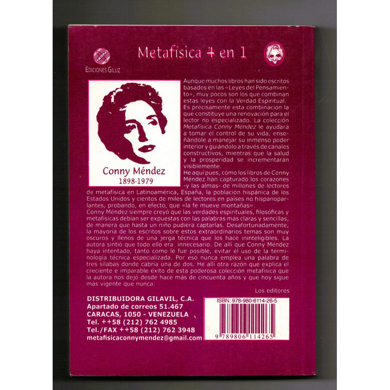Metafisica 4 En 1 Vol. 1. Conny Mendez, Venezuela 2011