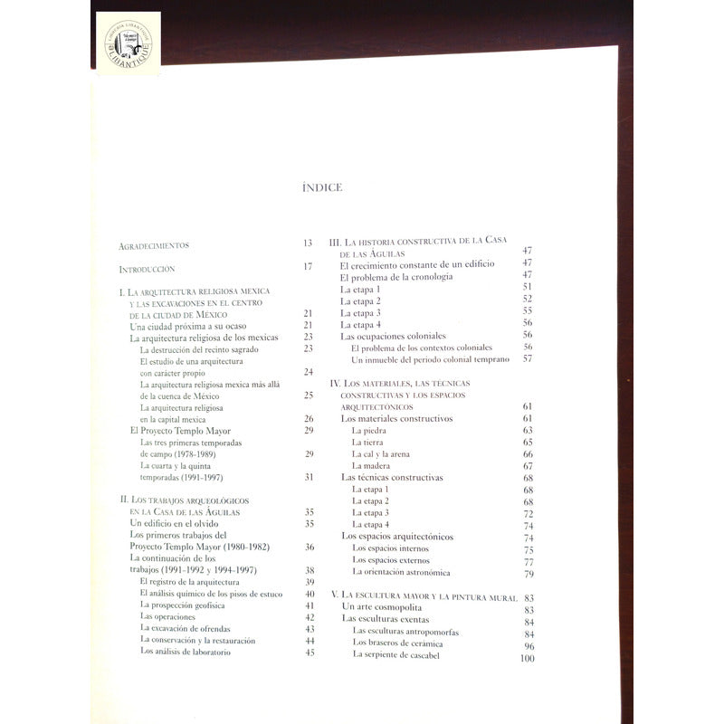 La Casa De Las Aguilas [2v] Lopez Lujan, Mexico 2006 (1a)