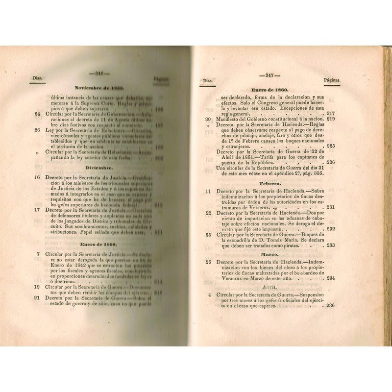 Recopilacion De Leyes, Decretos..., Arrillaga, Mexico 1861