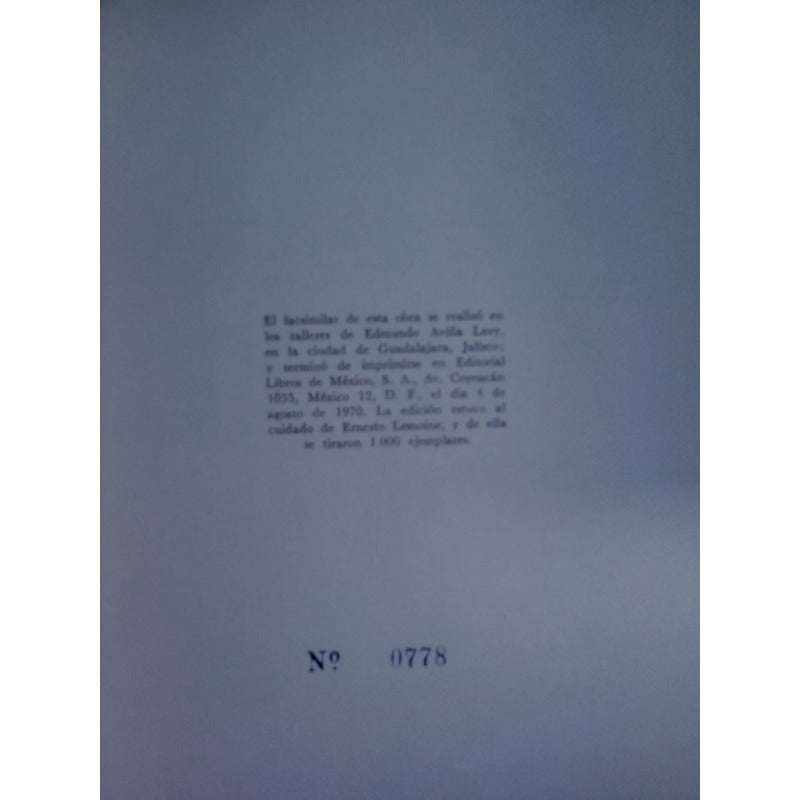 Mano Religiosa De Fray Jose Cillero, 1730 (facsimil)