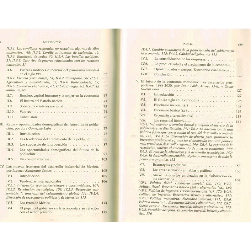 Mexico 2030 Nuevo Siglo, Pais. Julio A Millan, Mexico 2001
