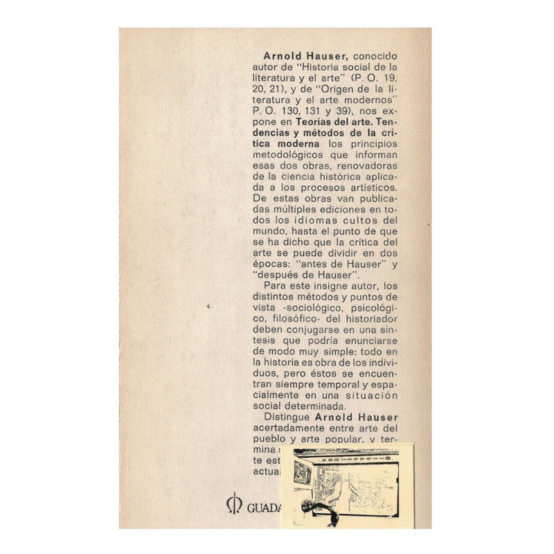 Teorias_del_arte. [tendencias_metodos] Hauser, España 1982