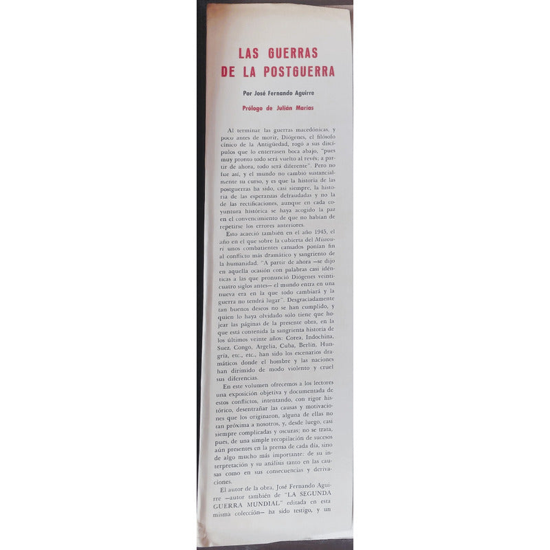 Guerras De La Postguerra. Fernando Aguirre, España 1964