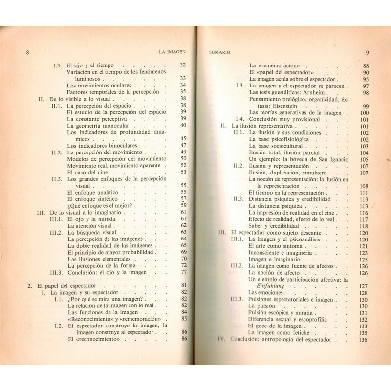 Imagen -fenomeno Perceptivo-. Jacques Aumont, España 1992