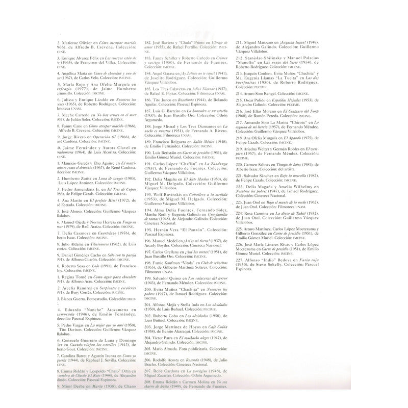 Rostros Del Cine Mexicano. Carlos Monsivais, Mexico 1999