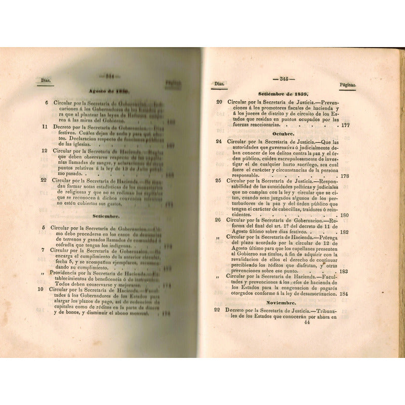 Recopilacion De Leyes, Decretos..., Arrillaga, Mexico 1861