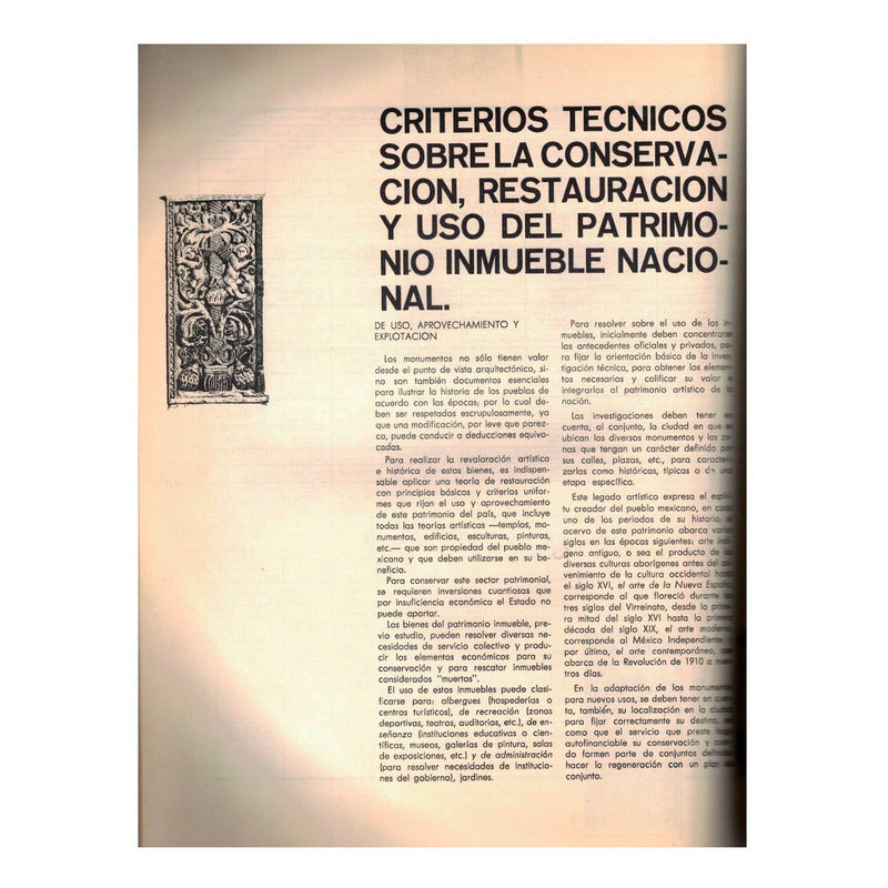 Patrimonio Inmueble Nacional: Epoca Colonial, Mexico 1964