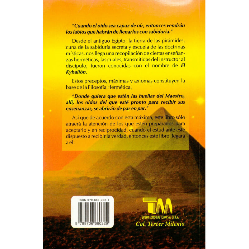 Kybalion -por Tres Iniciados-. Mexico 2008