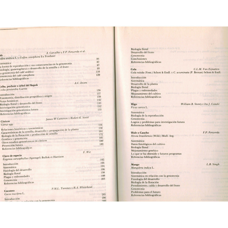 Genotecnia De Cultivos Tropicales Perennes. Mexico 1987