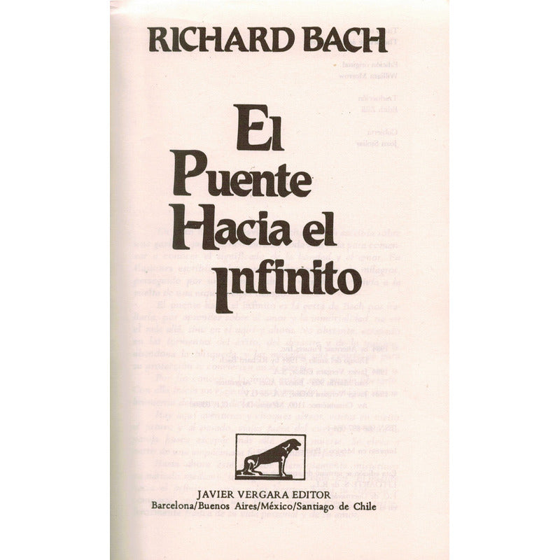 Puente Hacia El Infinito. Richard Bach, Mexico 1985