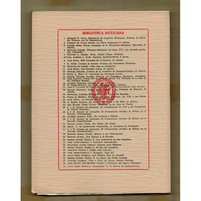 Tamaulipas En La Guerra De Independencia. Zorrilla 1972 (1a)