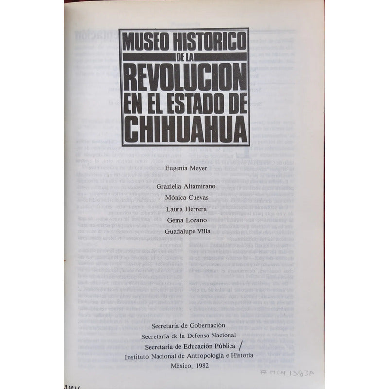 Museo Histórico De La Revolución En Chihuahua (2v)