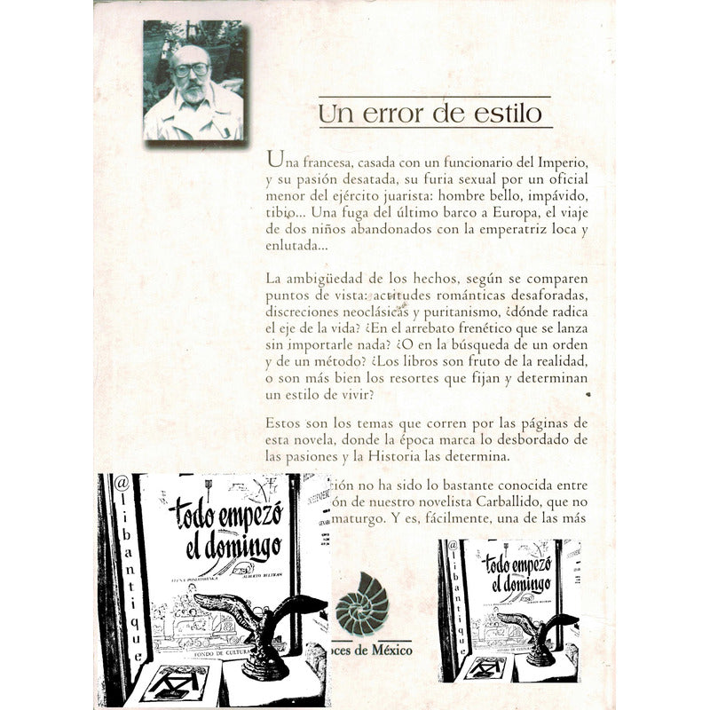Un Error De Estilo. E Carballido, Mexico 2002 (2o Imperio)