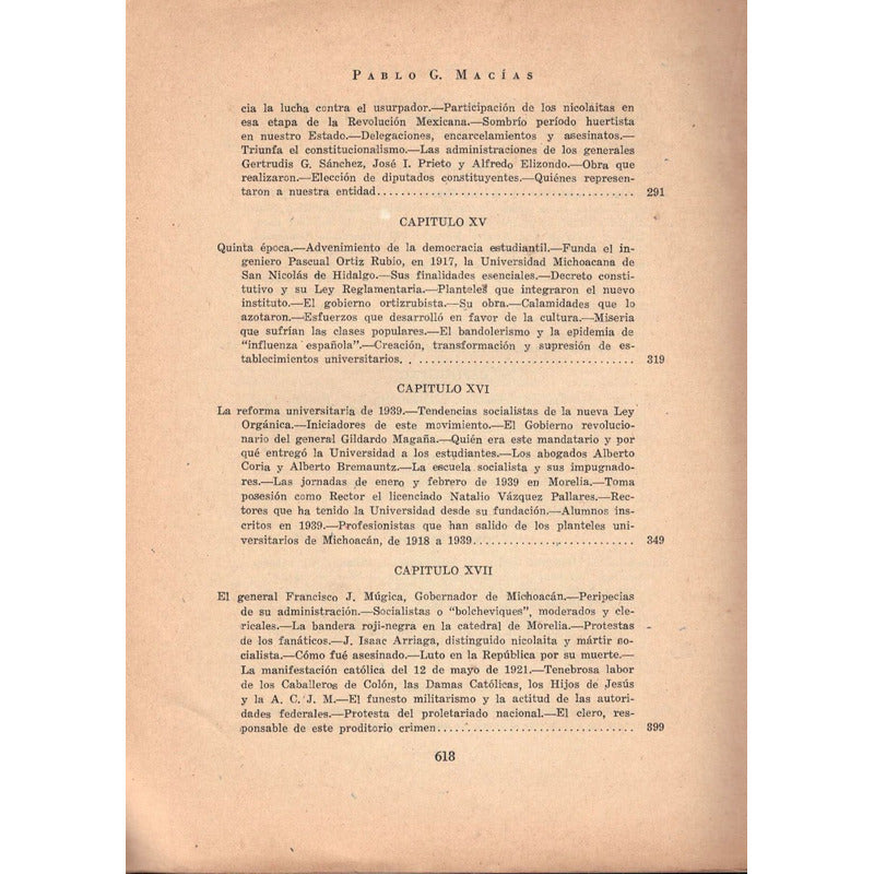 Aula Nobilis. P G Macias,_nicolaita_ed., Mexico 1940