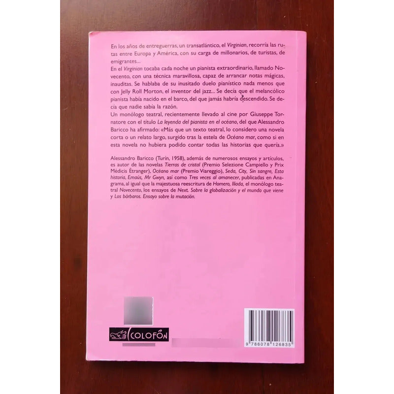 Novecento. Alessandro Baricco (musica, Reflexion Y Emocion)