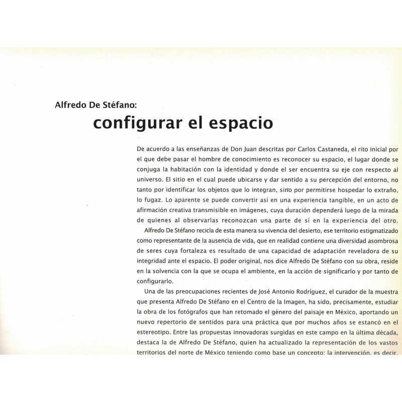 Habitar El Vacio. Stefano, Mexico 2002 [fotografia]