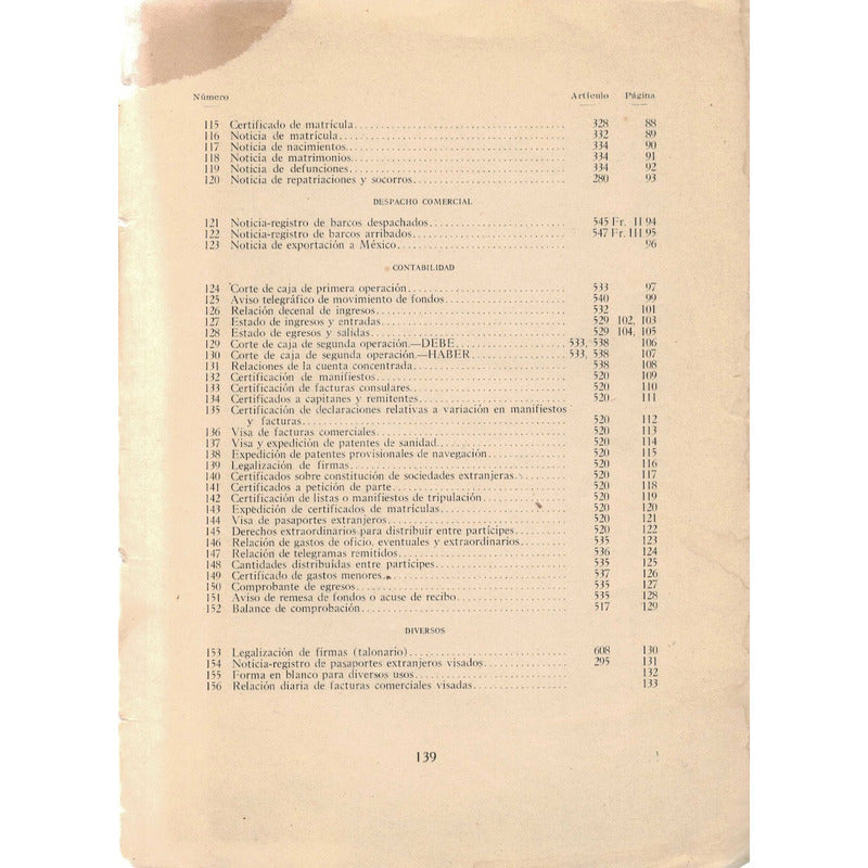 Reglamento Consular Mexicano. [modelos_y_formas] Mexico 1924