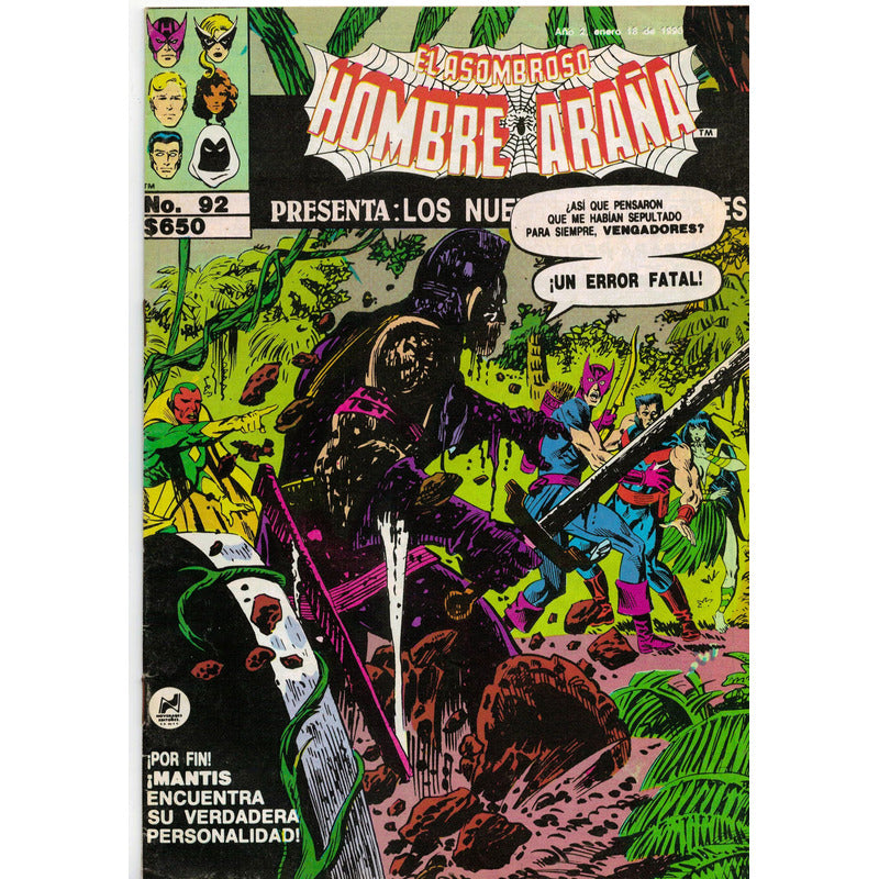 El Asombroso Hombre Araña: Nuevos Vengadores # 92 Novedades