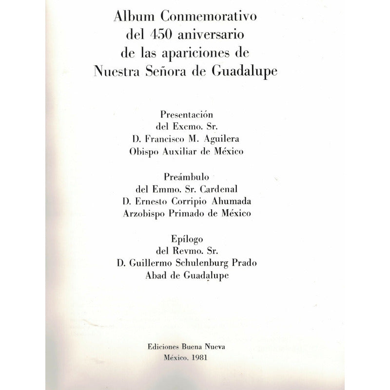 Album 450_aniversario_aparicion_de_nuestra_sra_de Guadalupe