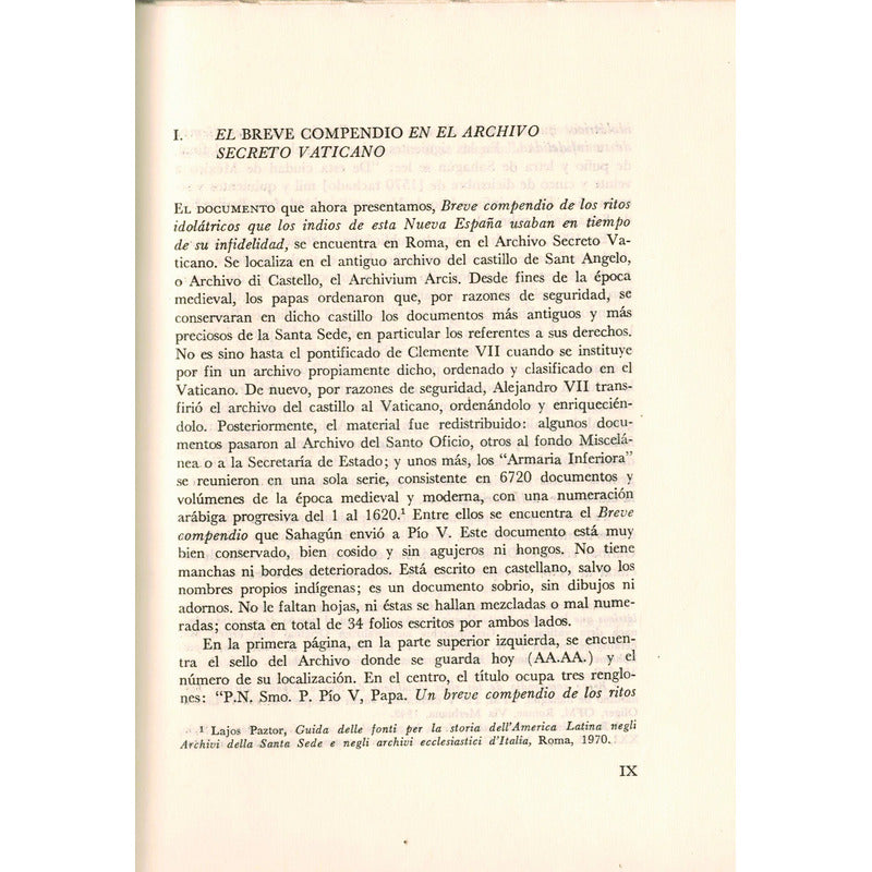 Ritos Idolatricos Nueva España. B Sahagun, Mexico 1990 Facs