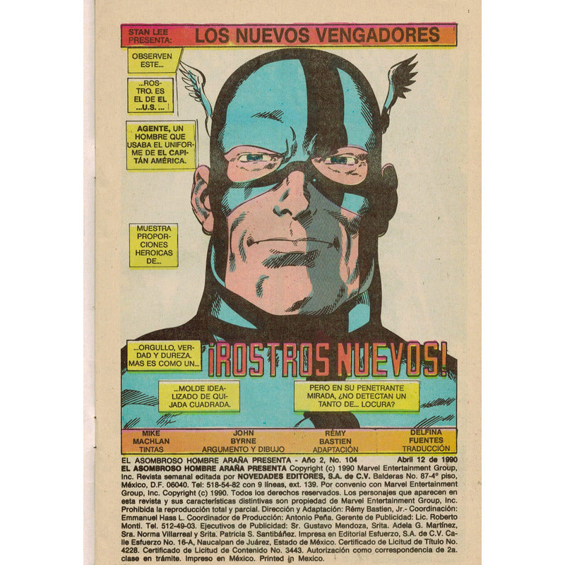 El Asombroso Hombre Araña: Los Nvo Vengadores #104 Novedades