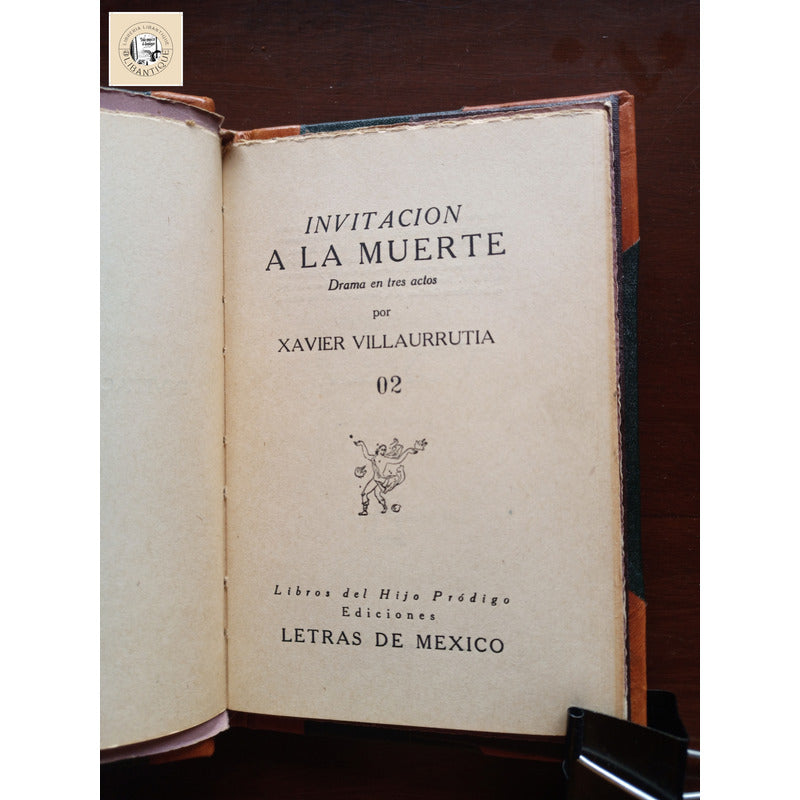 Invitacion La Muerte X Villaurrutia Mexico1944(1a )autografo